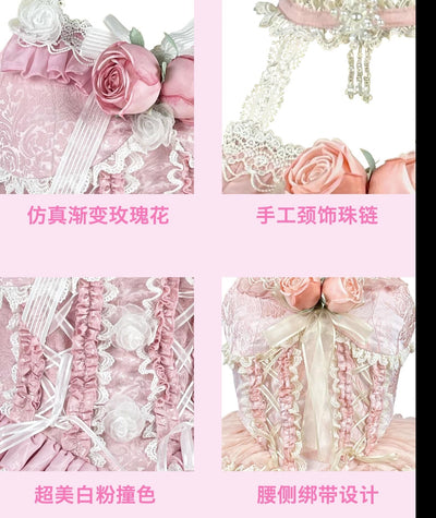 (BuyForMe) DiamondHoney~Hime Lolita Fish-bone Dress Set   