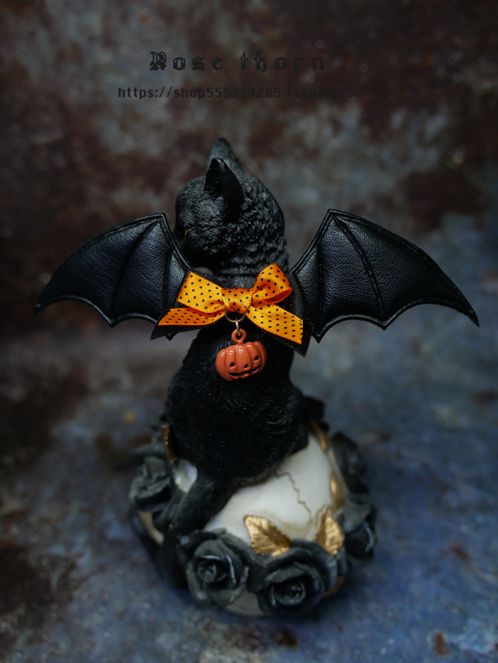 Rose Thorn - Multicolors Gothic Lolita Little Bat Brooch Hairpin A Orange Pumpkin Special Hairpin