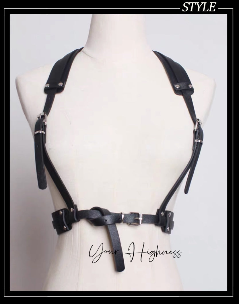 Your Highness~Military Lolita Black Belt Corset   