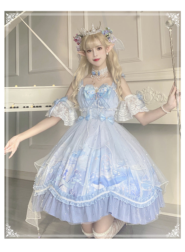 YingLuoFu~Journey With Whales~Kawaii Lolita JSK   