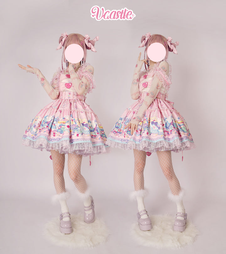 (Buyforme)Vcastle~Maiden's Treasure~Sweet Lolita Salopette and SK