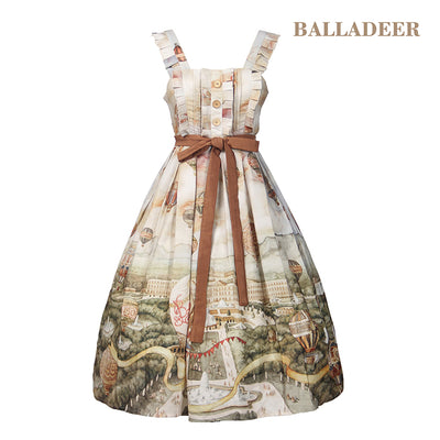 Balladeer~Versailles Classic Lolita JSK Dress M beige without sleeves 