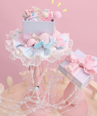 Alice Girl~Rainbow Candy Lolita Candy Box Headdress   