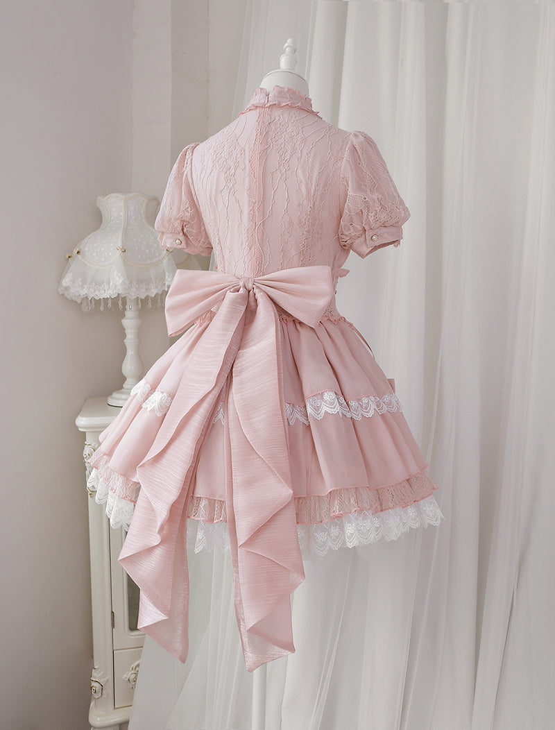 Your Princess - Cross Dream - Sweet Lolita Lace Pink OP Dress