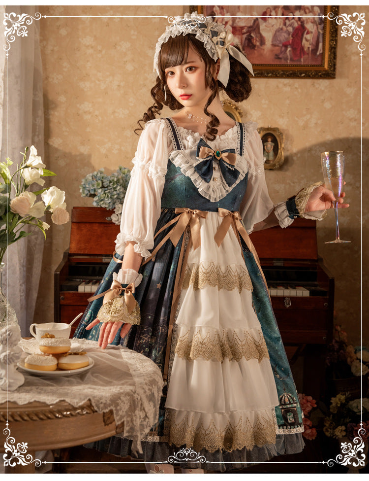 Magic lamp Night Retro Lolita JSK   