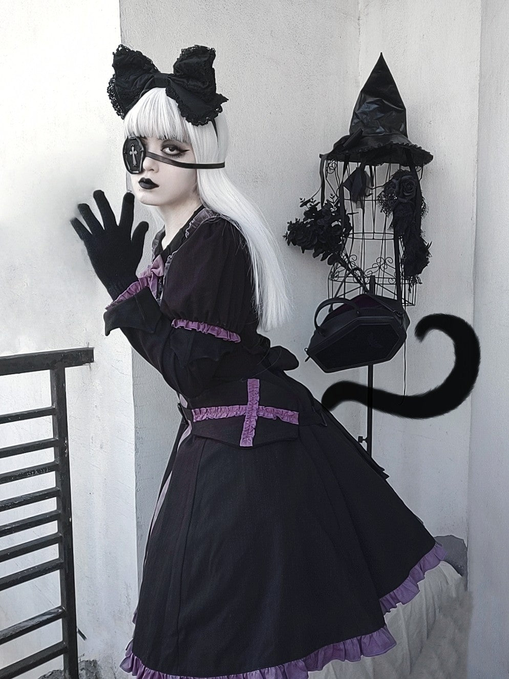 Time Solid~Halloween Winter Vampire Gothic Lolita OP   