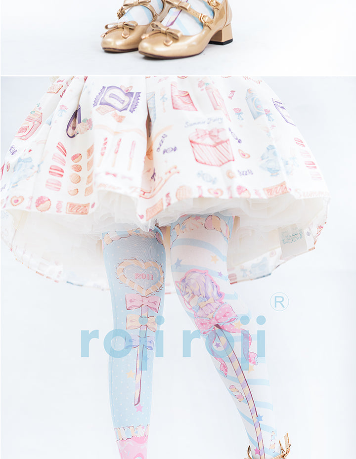 Roji roji~Holy Mace Fairy Kei Lolita Tights   