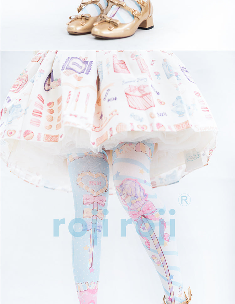 Rainbow Leggings, Fairy Kei Tights, Fairykei Tights, Cute Tights, Kawaii  Tights, Pastel Clothing, Fairykei Clothing, Kawaii Clothing 