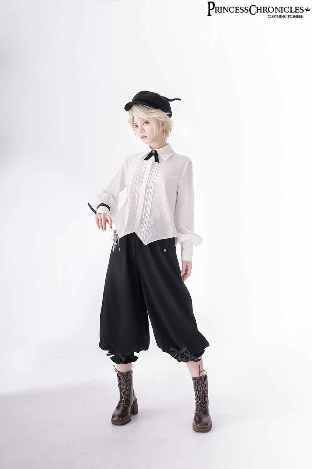 Princess Chronicles - Secret Morning News - Vintage Ouji Lolita Vest Blouse Bloomers
