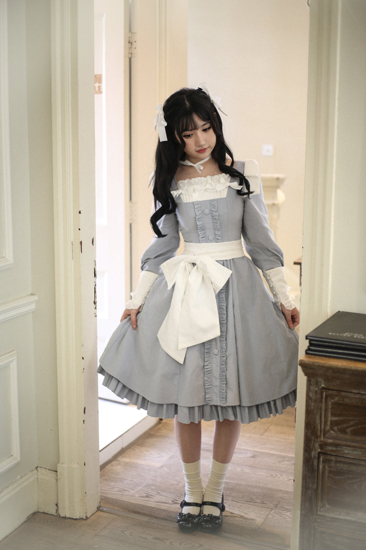 (BuyForMe) Sweet Wood~Annie's Gift~Elegant Velvet Lolita OP Dress 6102:827