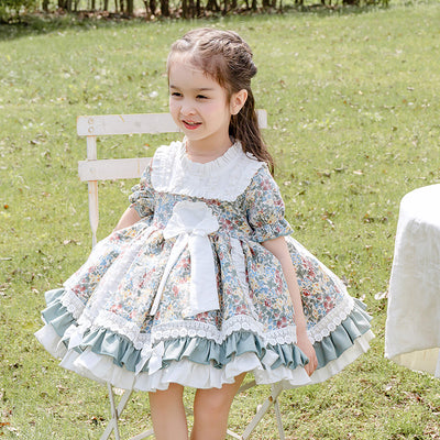 Kawaii Kid Lolita Floral OP Dress 80cm floral color 