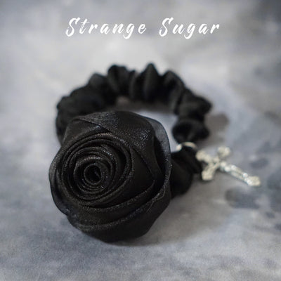 Strange Sugar~ Gothic Lolita Black Hardware Skull Spider Hairband No.7  