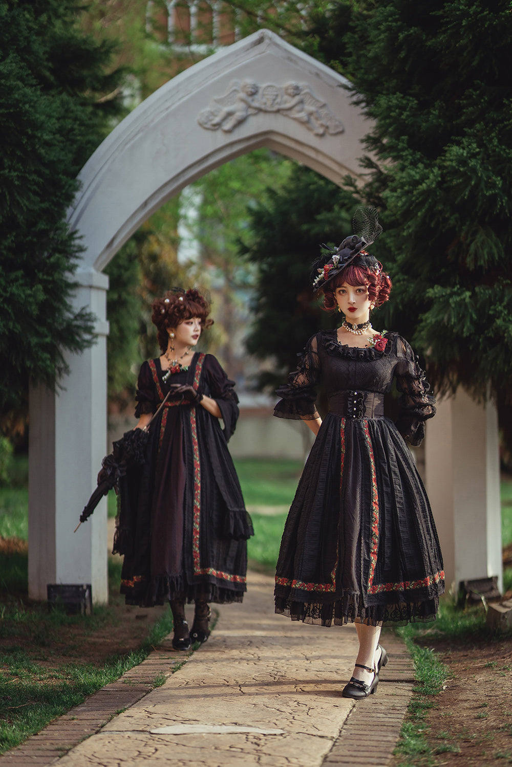 Miss Point - The Sally Gardens - Elegant Lolita Lotus Sleeves OP Dress