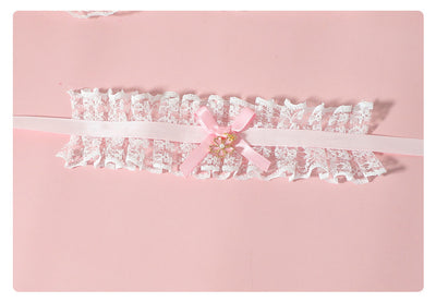 MaoJiang Handmade~Retro Lolita Bow Bracelet pink  