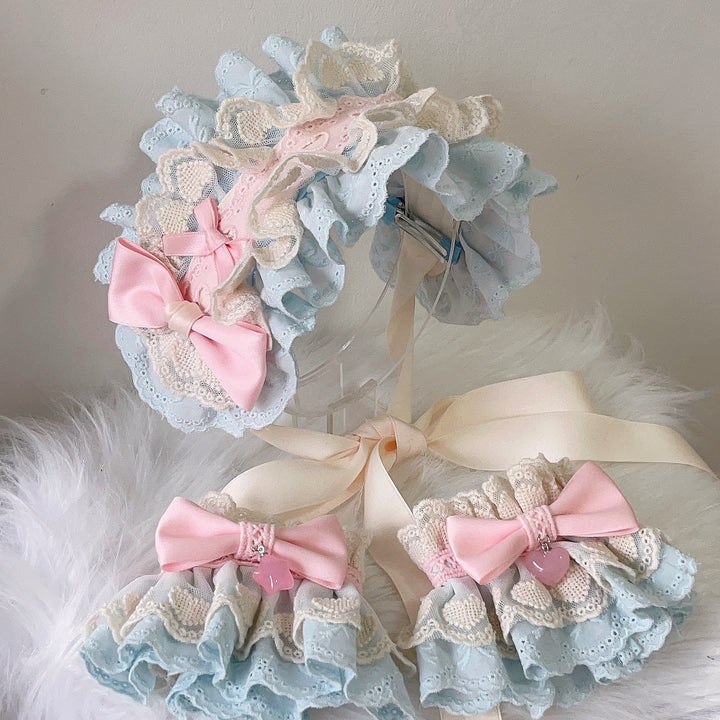 (Buy for me)Azhi Handmade~Sweet Lolita Lace Hair Band   