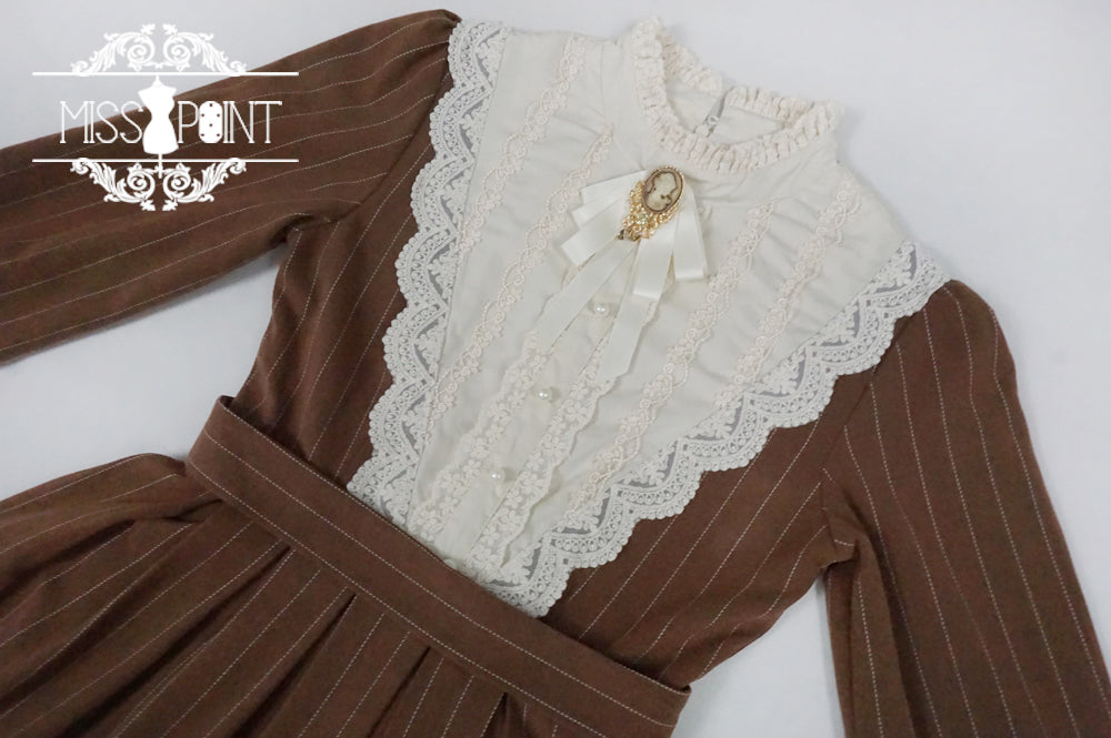 Miss point~Rose Silhouette~Vintage Classic Lolita OP   