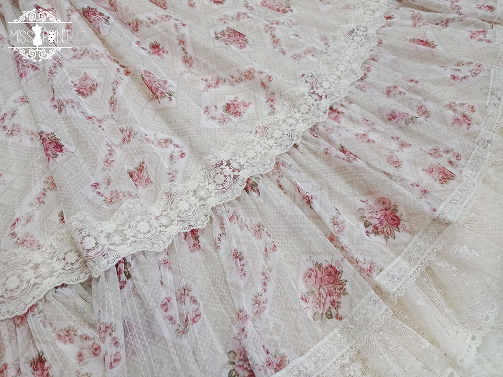Miss Point - Woody Rose - Elegant Floral Lolita JSK