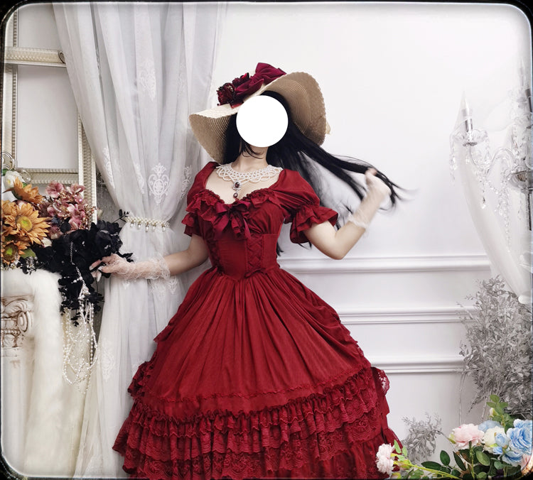 Sweet Wood - CLA Vintage French Lolita OP Dress 3802:20831
