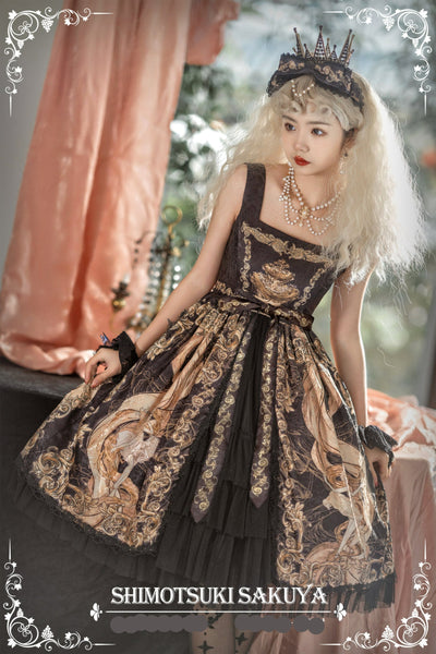 Sakuya Lolita ~Yggdrasil~Vintage Lolita Normal Waist JSK   