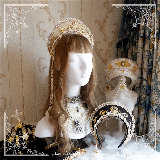 Fox Cherry--Lolita Palace Retro Head Ornament Hair Crown   