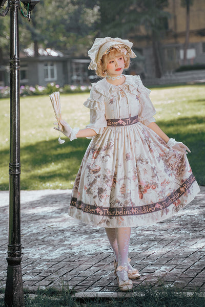 Balladeer~Petal Collar Country Style Lolita JSK Dress   