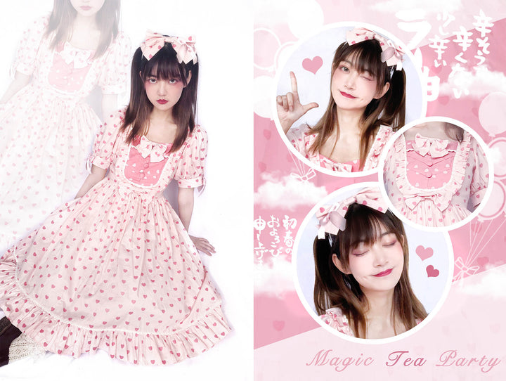 Magic Tea Party~Wish~Kawaii Cotton Lolita OP Dress   