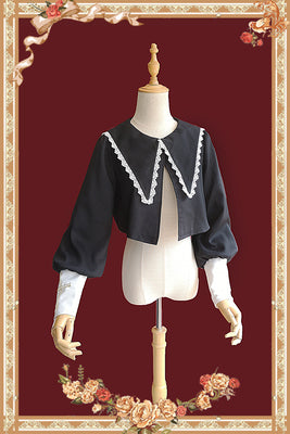 Infanta~Breath of Heaven~Gothic Lolita Jumper Dress S black small coat 