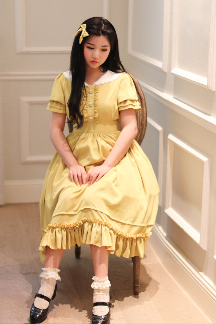 (Buyforme) Sweet Wood~ CLA French Vintage Plus Size Lolita OP Dress   