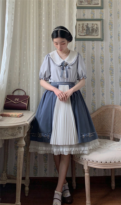 Eessily Verse~Spring Picnic~Embroidered Han Lolita Suits   