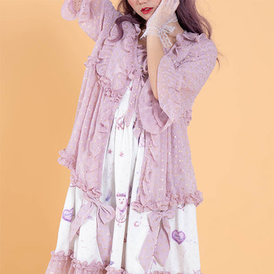 Precious Clove~Guardian Angel~Sweet Lolita Cardigan free size violet 