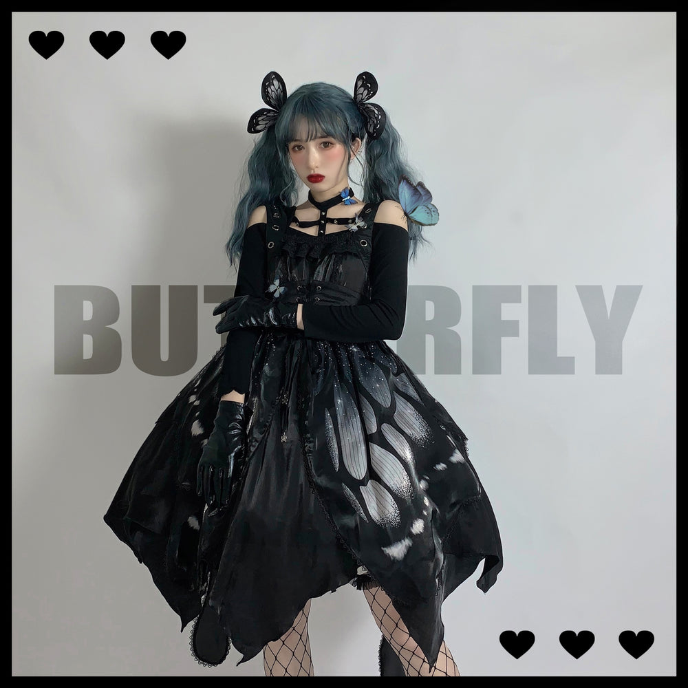 Star Fantasy~Butterfly Effect Normal Waist JSK Punk Dress