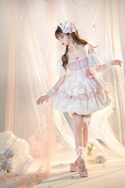 (BuyForMe) Half Sweet Lolita~Rose Memoir~Hot Girl Lolita JSK   