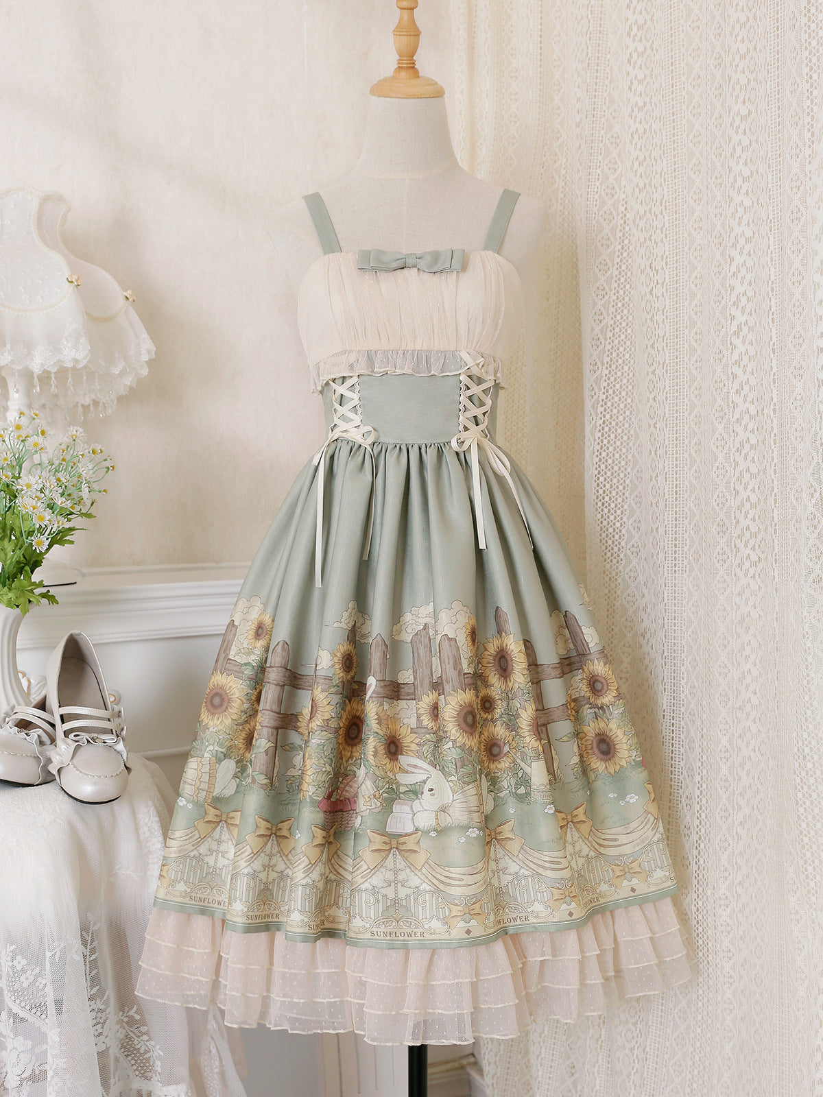 Designer's Gift - Flower and Letter - Classic Lolita JSK S JSK Only