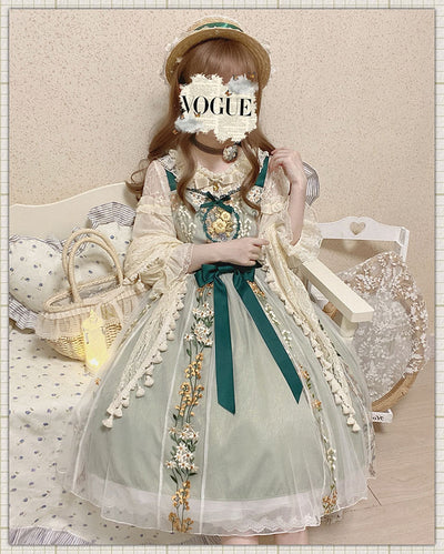 ZeeYe~Qi Lolita Accessory Lace Tassel Shawl   