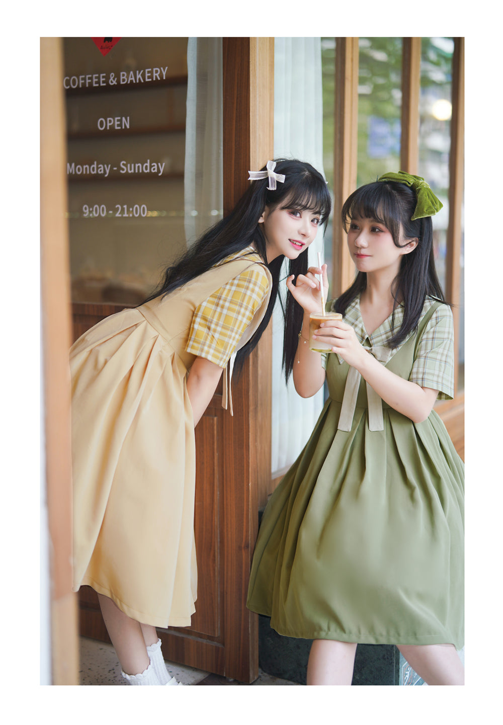 EESSILY - Macaron Waffle - Kawaii Lolita Short Sleeve Summer OP