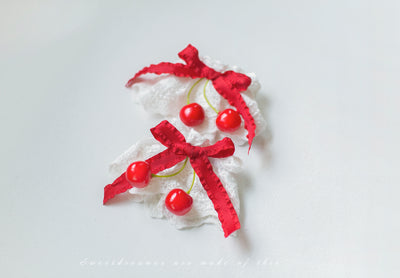 SweetDreamer~Shepherd's Vale Lolita Berry Headdress white cuff  
