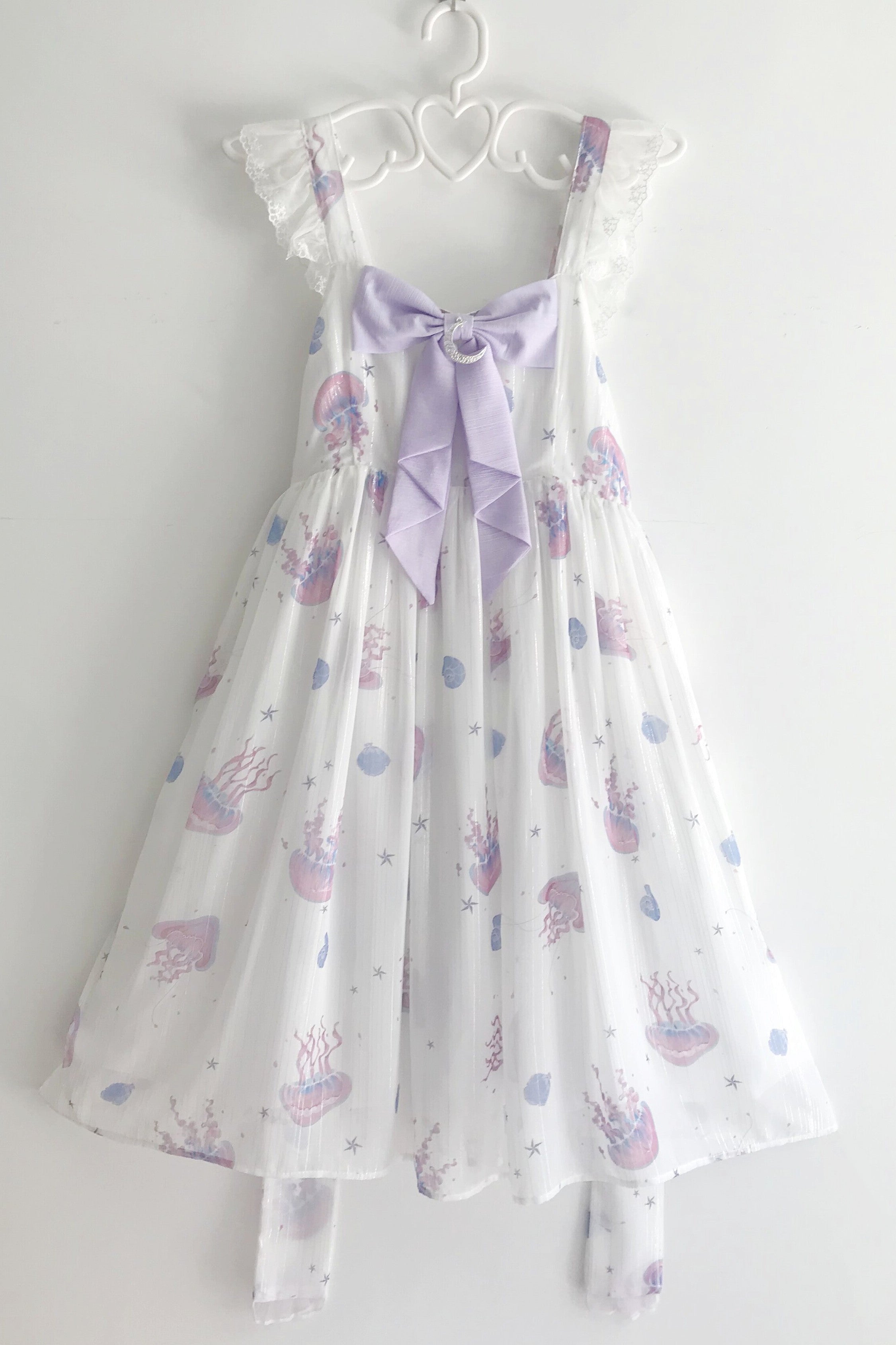 LilithEye - Jellyfish Meteor - Chiffon Fairy Jellyfish Printed Lolita JSK (L M S) 8518:92378