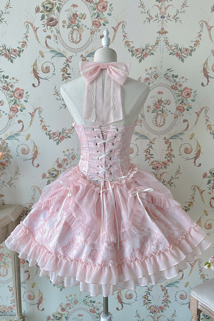 Gothic Lolita Dress Ballet Halterneck Lolita JSK Dress Gothic Lolita Dress Ballet Halterneck Lolita JSK Dress
