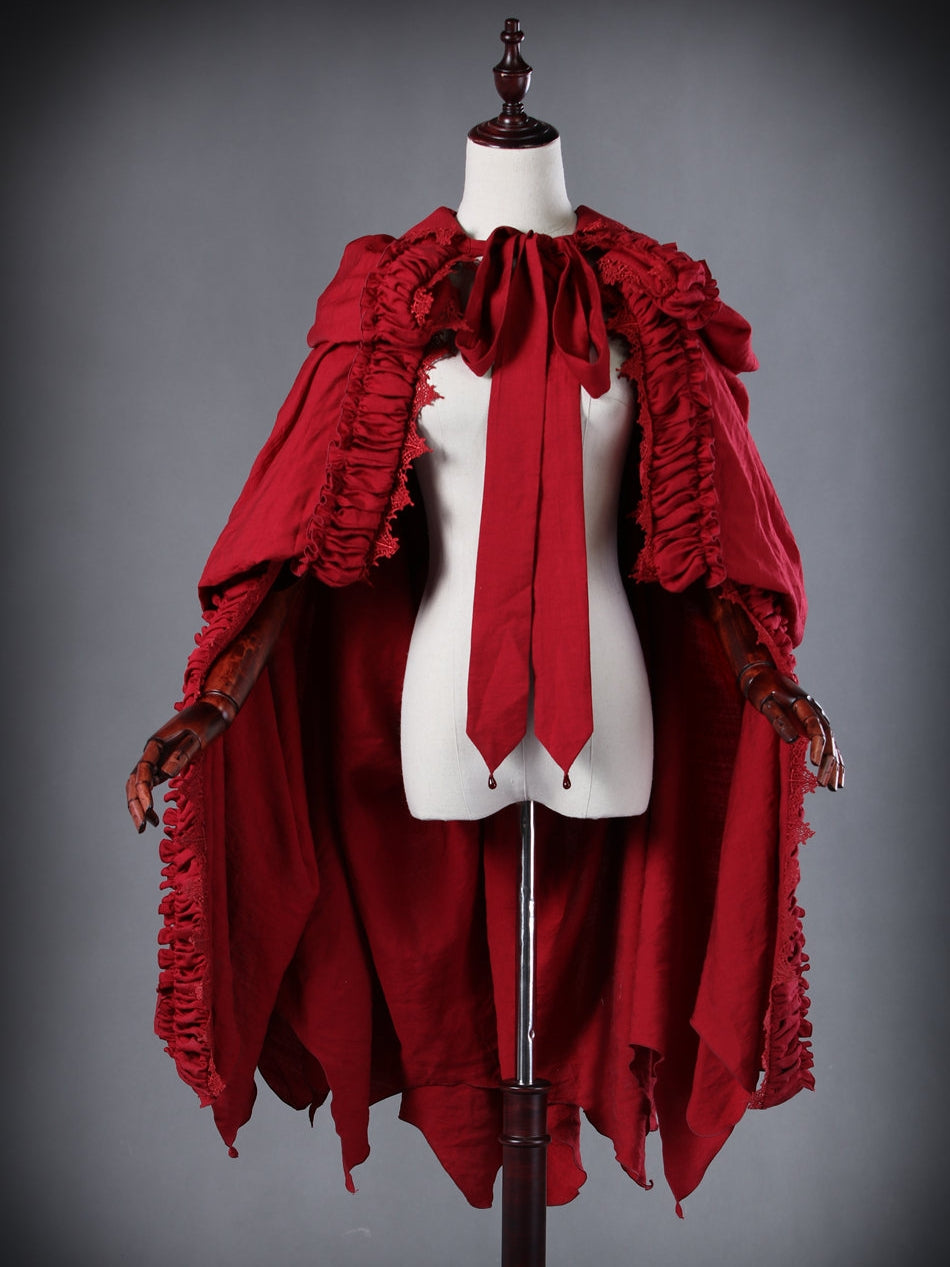 Puppets and Doll~Gothic Lolita Red Cape   