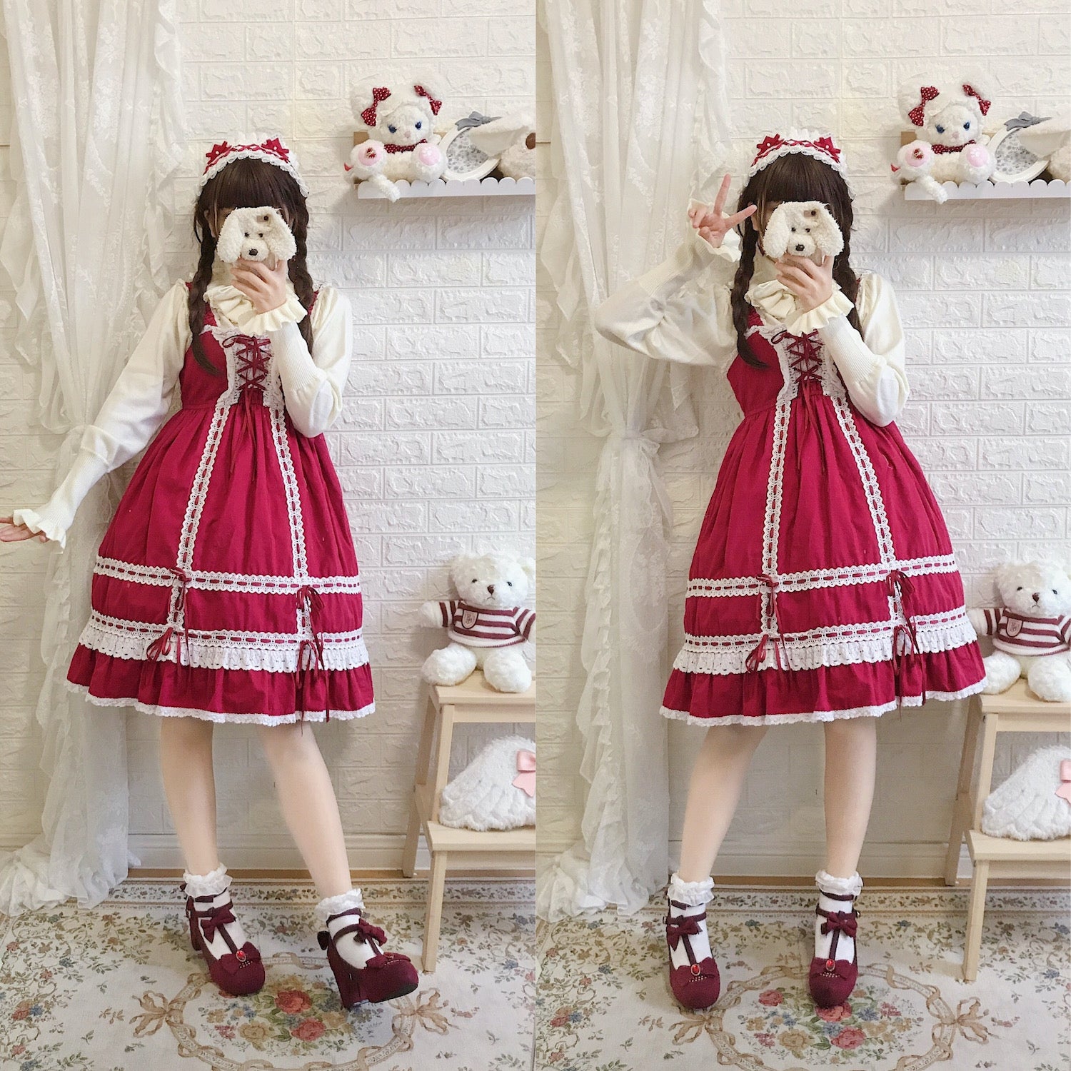 (BuyForMe) PPX STUDIO~Sweet Lolita Woolen Sweater Multicolors 6932:74826