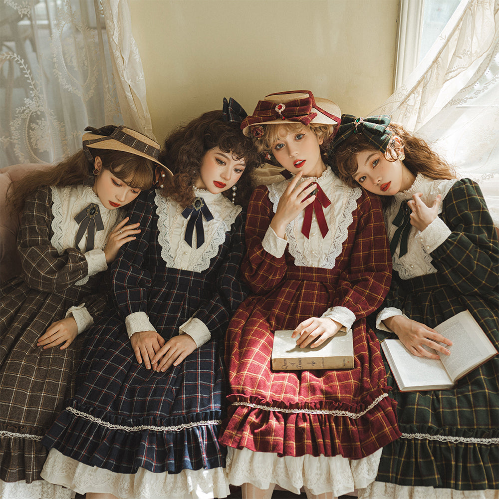 Miss point - Rose Silhouette - Elegant Handmade Lolita Flat Hat