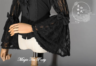 Magic Tea Party~Kimono Alice~Long Trumpet Sleeves Lolita Blouse   