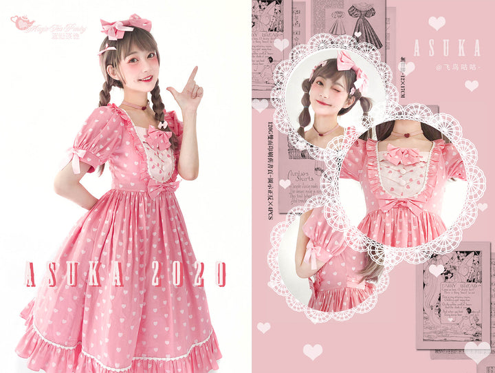 Magic Tea Party~Wish~Kawaii Cotton Lolita OP Dress   