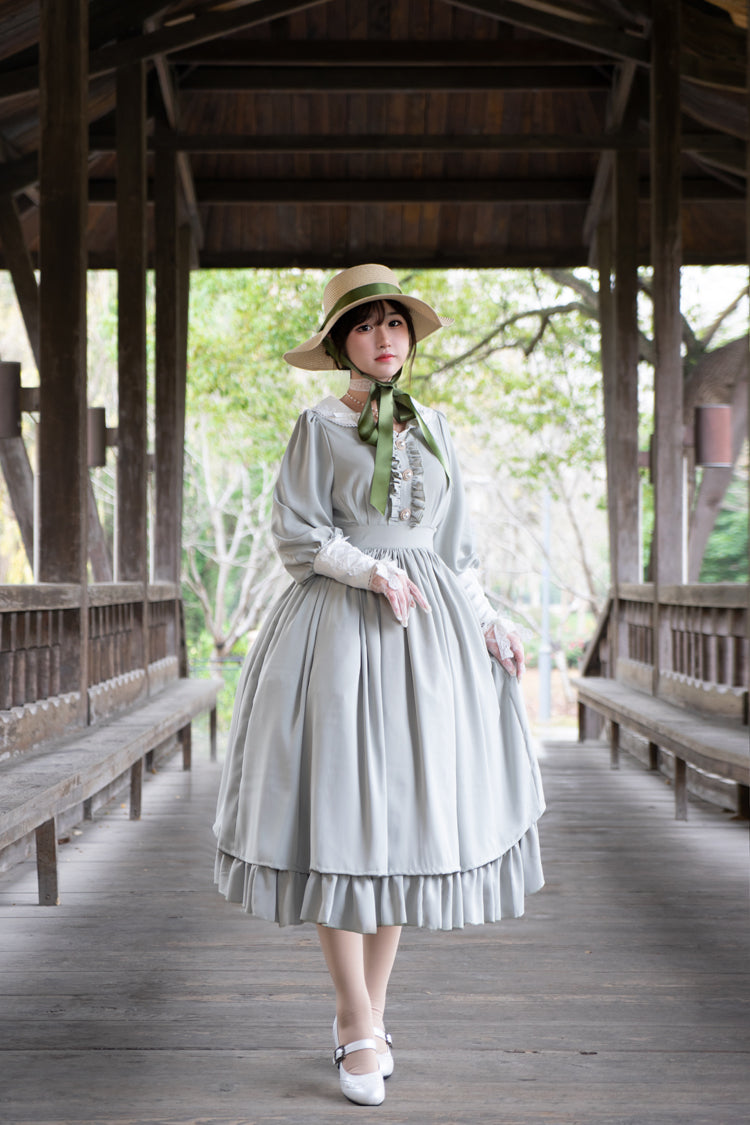 Sweet Wood - Lola's Diary - Multicolors Classic Lolita Plus Size OP Dress