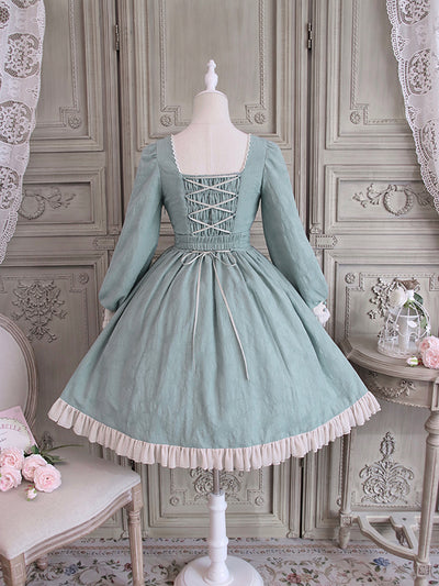 Alice Girl-Elegant Long Sleeve Lolita OP Dress   