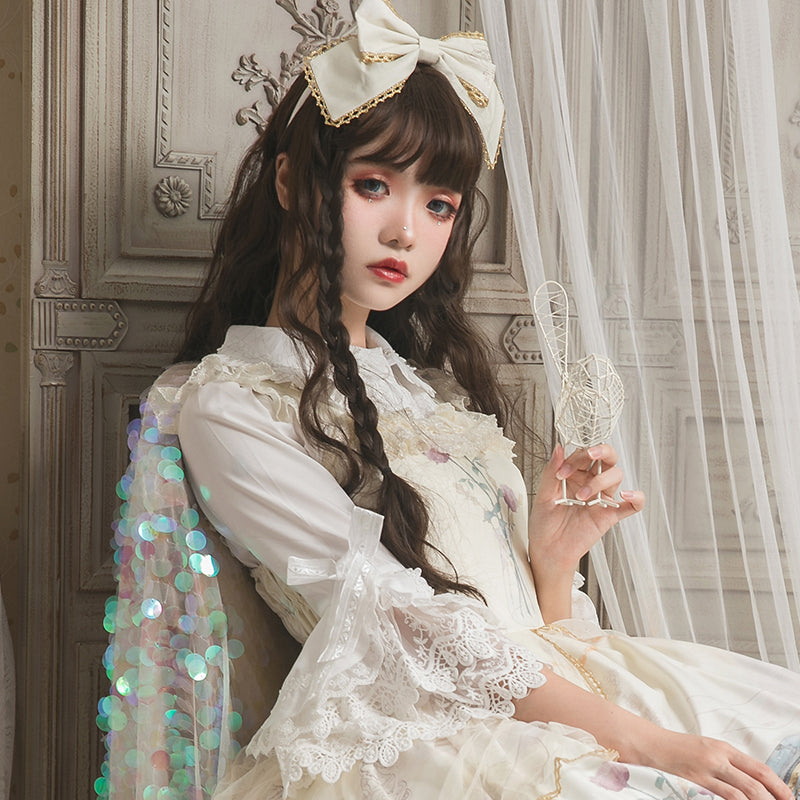 (Buy for me) LuoYou~Sweet Princess Sleeves Lolita Blouse   