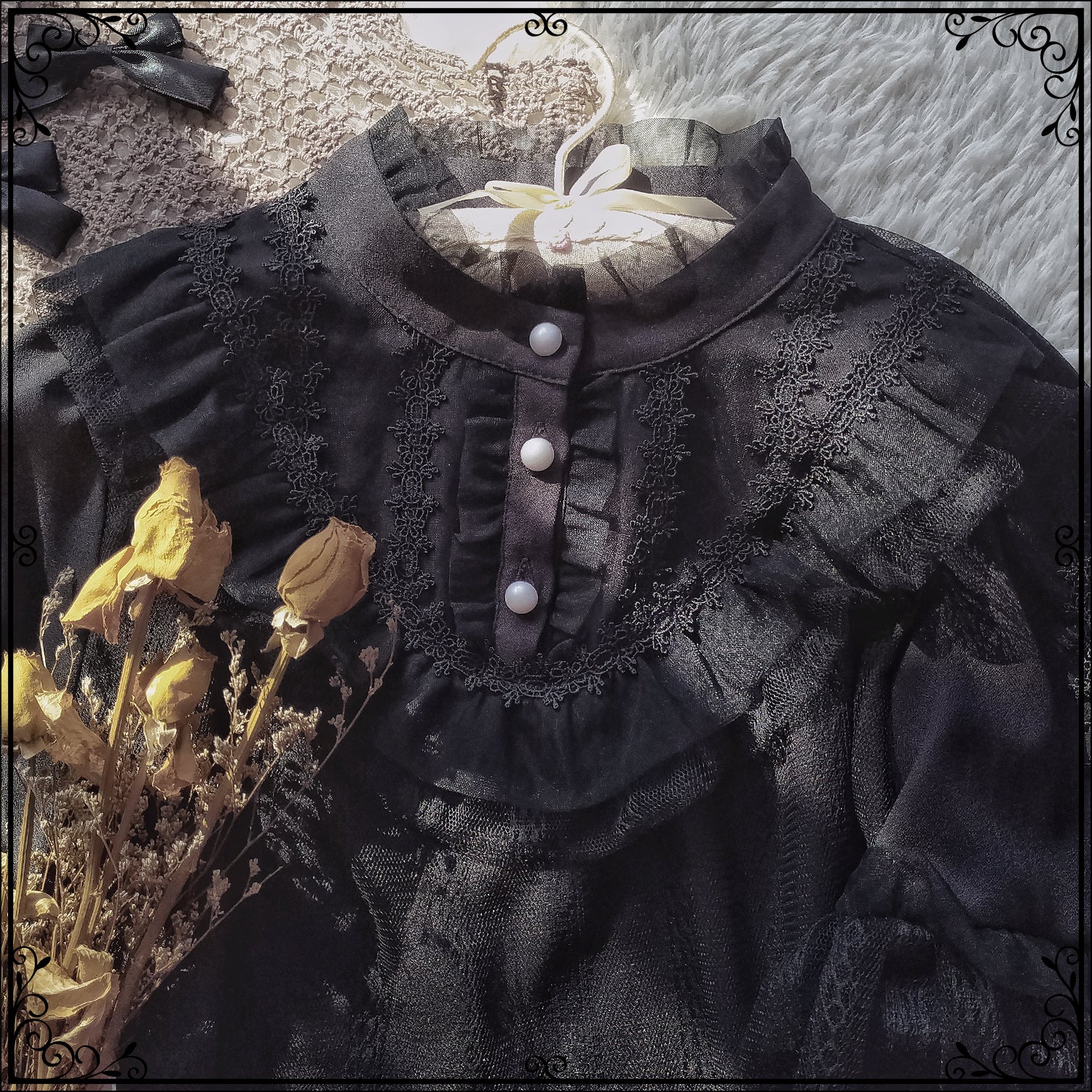 Sakurada Fawn - Alice's Cherry - Plus Size Lolita Shirt Chiffon Blouse