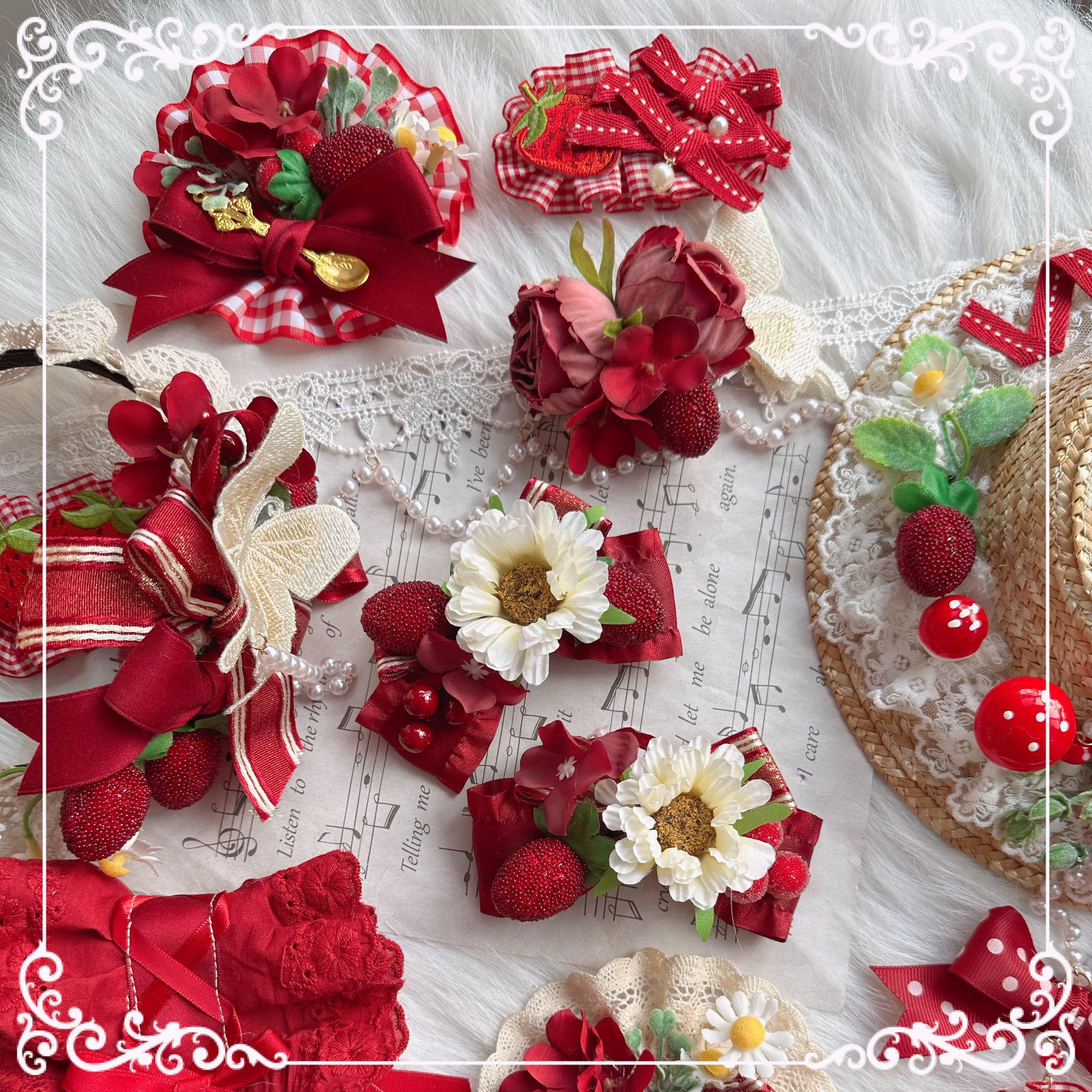 Chestnut Lolita~Country Lolita Hand-made Headdress Accessory 12010:138130