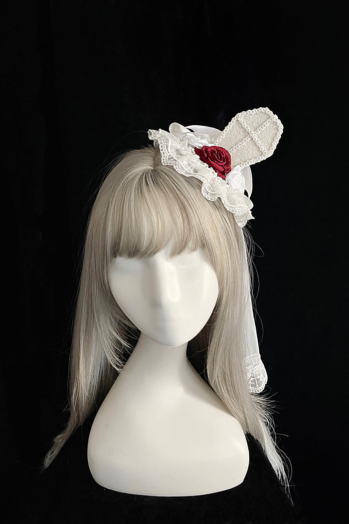 Alice Girl~Blood Rose~Gothic Lolita Veil Dark Themed Accessory   