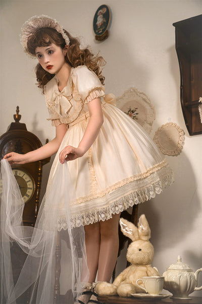 Your Princess~Kawaii Lolita Princess Puff Sleeve Dress   